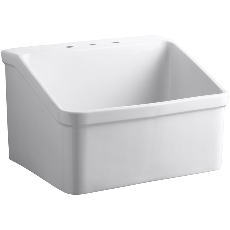 Kohler Hollister 28" x 22" Wall Mounted Laundry Sink Wayfair